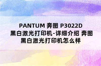 PANTUM 奔图 P3022D 黑白激光打印机-详细介绍 奔图黑白激光打印机怎么样